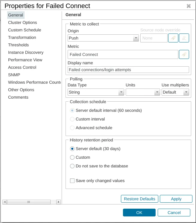 Push DCI configuration in NetXMS
