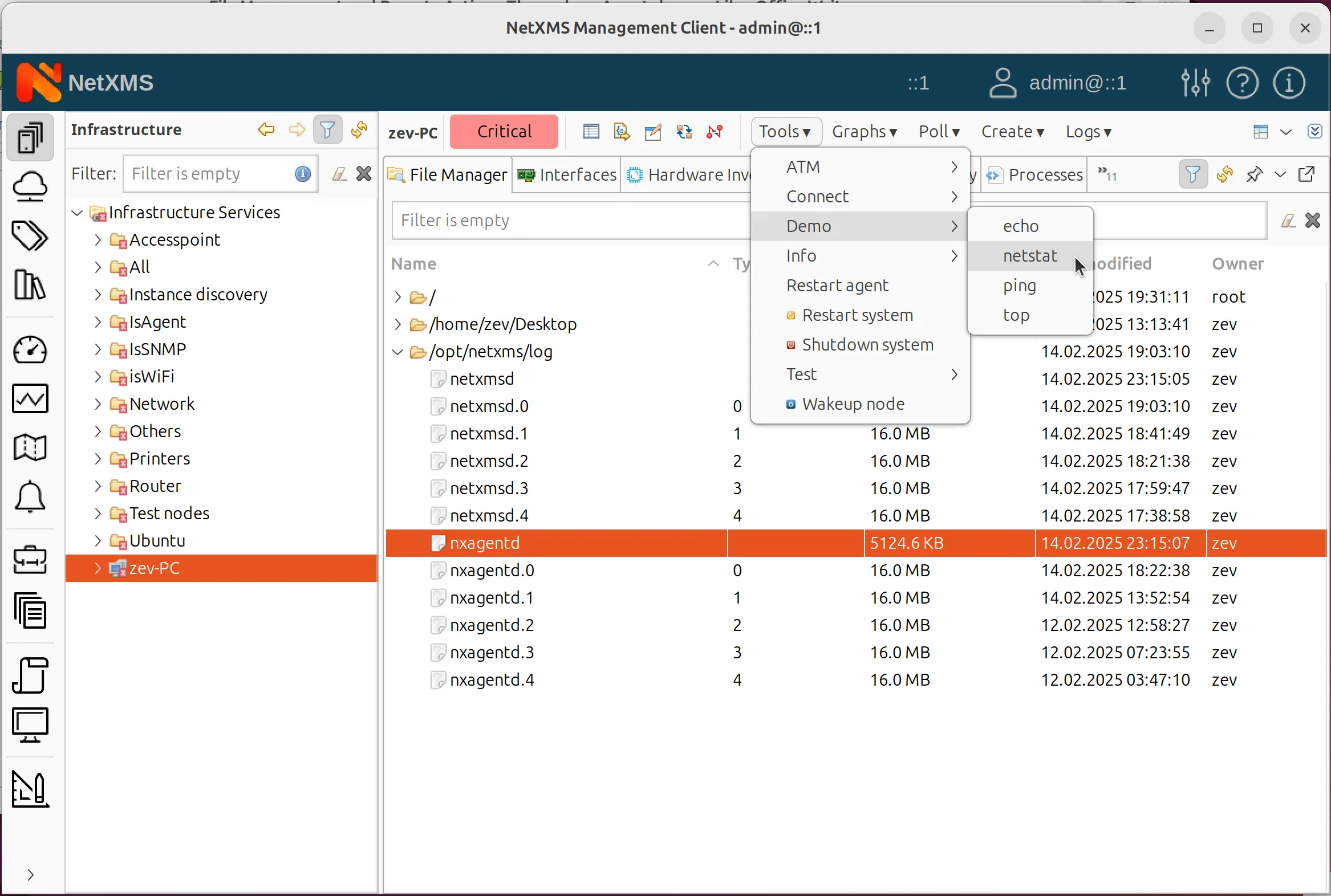 Accessing Tools in the above menue, while required object is selected