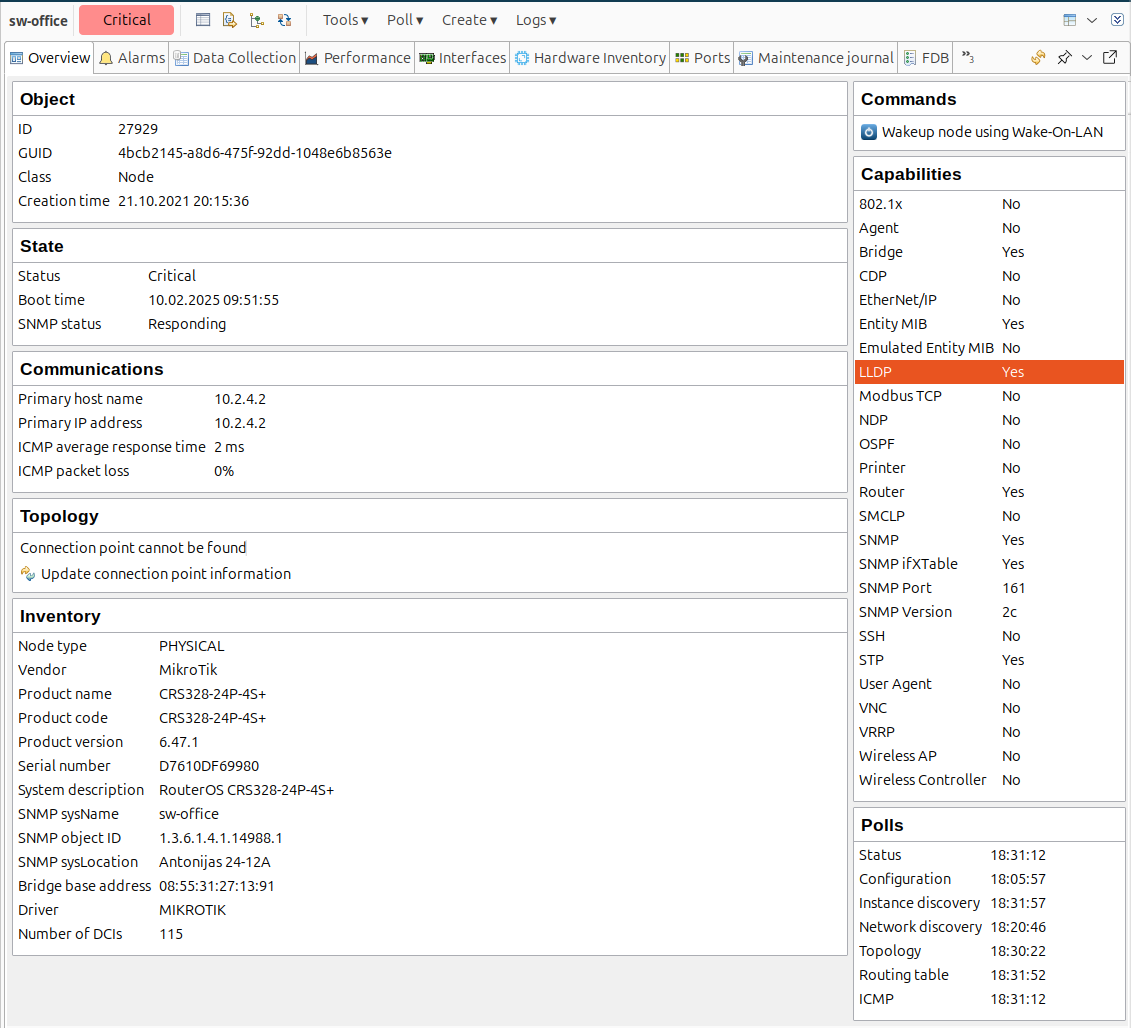 NetXMS object overview